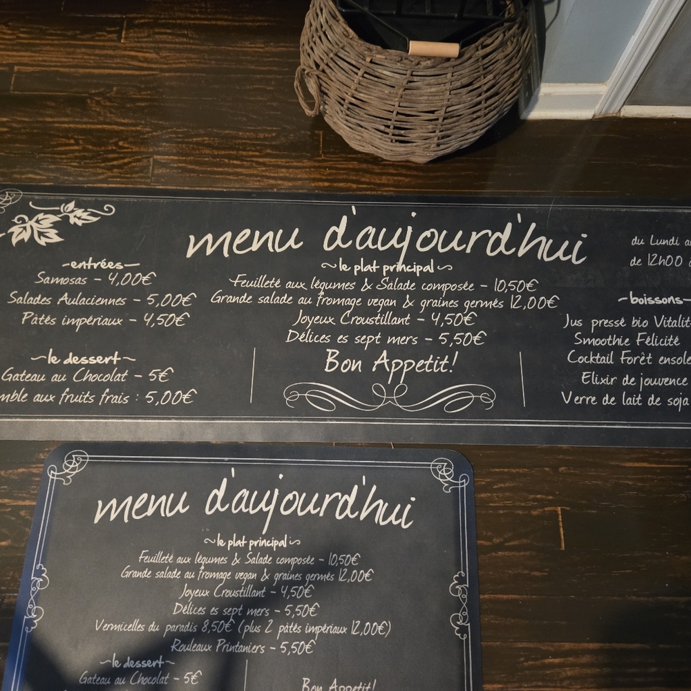 Ballards Design Elegant Chalkboard Menu Board Comfort  Matt